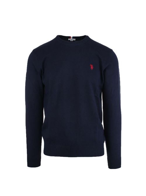 Maglia girocollo in cotone e cachemire con logo US Polo Assn | Maglie | 730010062179